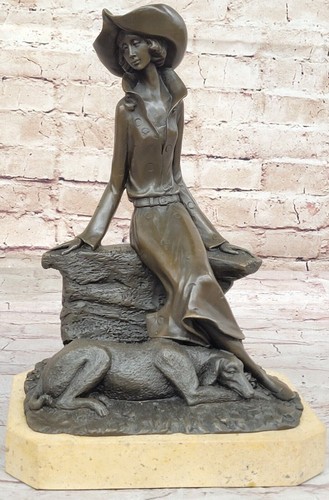 Classy Lady" Bronze Sculpture: Signed Original by Miguel Lopez (Milo), Hot Cast