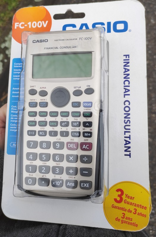 Casio Fc-100v - Calculatrice FinanciÃ¨Re - Neuf