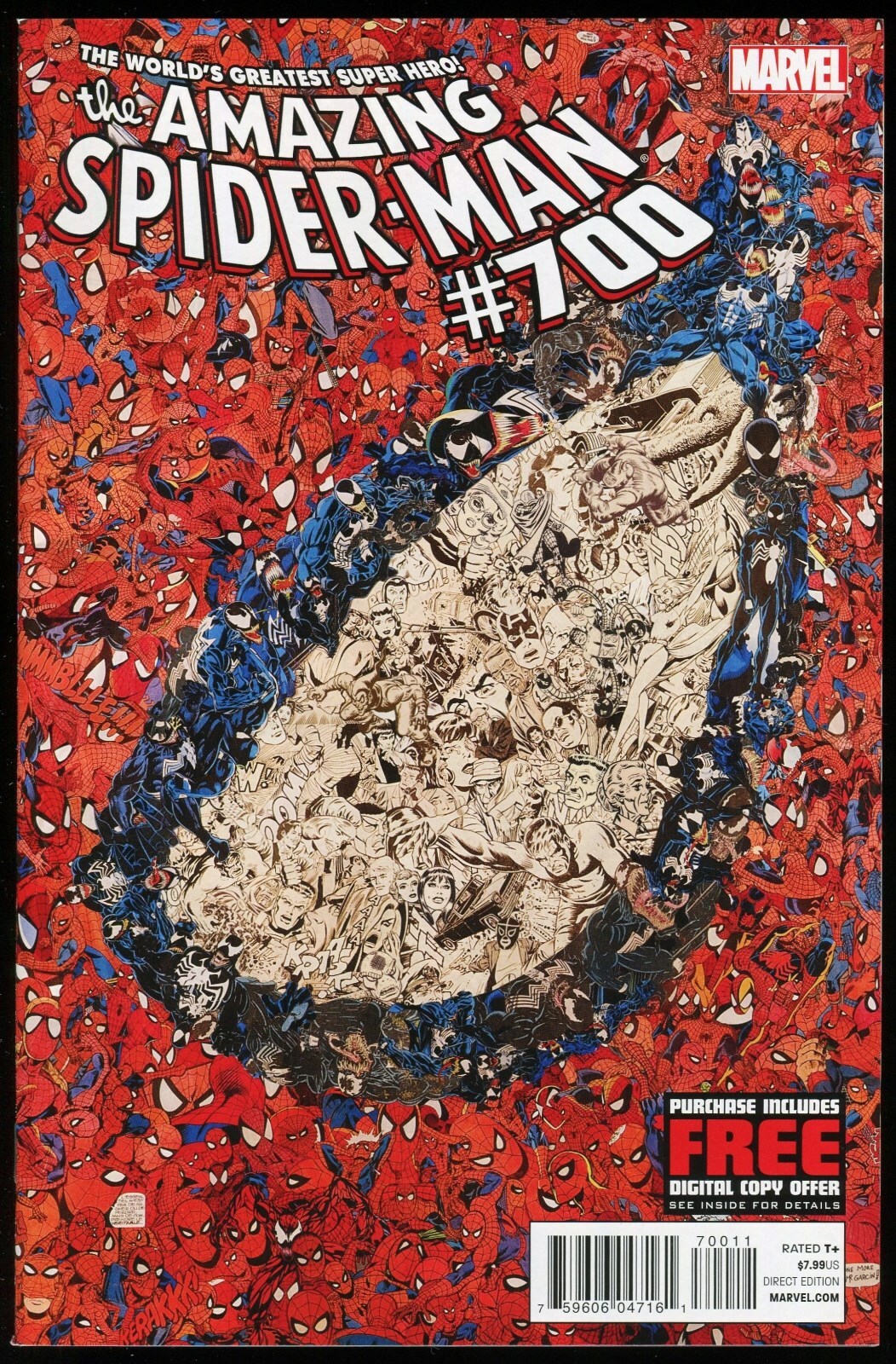 洋書 Amazing Spider-man #700 1st Print Amazing Spider-Man 700 Comic Mr. Garcin cover feat. Stan Lee
