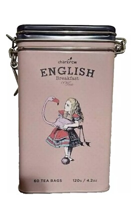 Charbrew Alice In Wonderland Tea Tin Limited Edition - 60 English Breakfast Tea