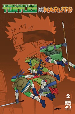 TMNT x Naruto #2 Cover A B C D E Variant Set Options IDW 2024 Presale 1/15
