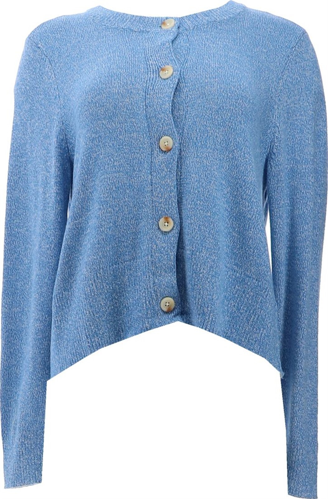 Candace Cameron Bure Button Front Cardigan Pebble Blue XL