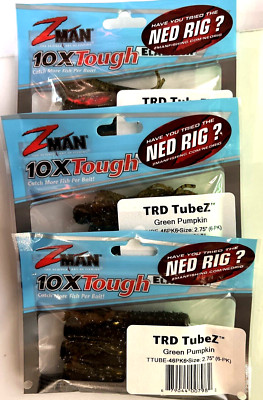 ZMAN 10X TOUGH TRD TUBEZ 2.75 IN - ASSORTED COLORS -  9 PACKS PER ORDER