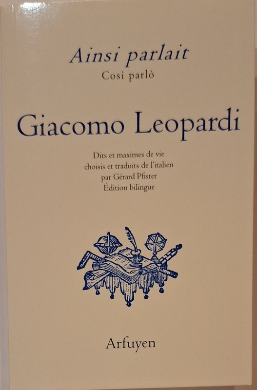 Ainsi Parlait Giacomo Leopardi