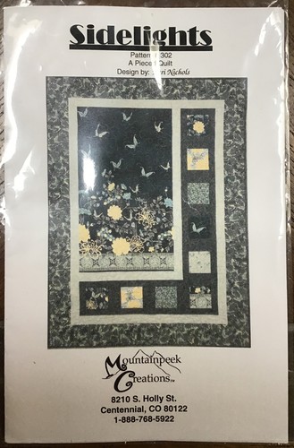 Sidelights - 46.5” x 62.5” Quilt Pattern - Mountainpeek