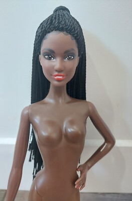 Barbie Model Muse  AA Doll Black Braided Hair, June Face Sculpt 