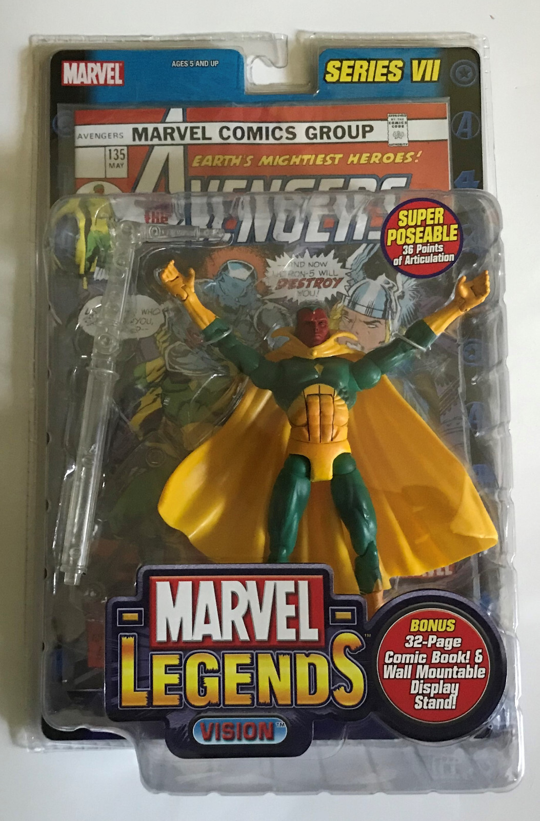 マーベルレジェンド×7 VINTAGE TOY BIZ MARVEL LEGENDS SERIES VII 7 AVENGERS THE