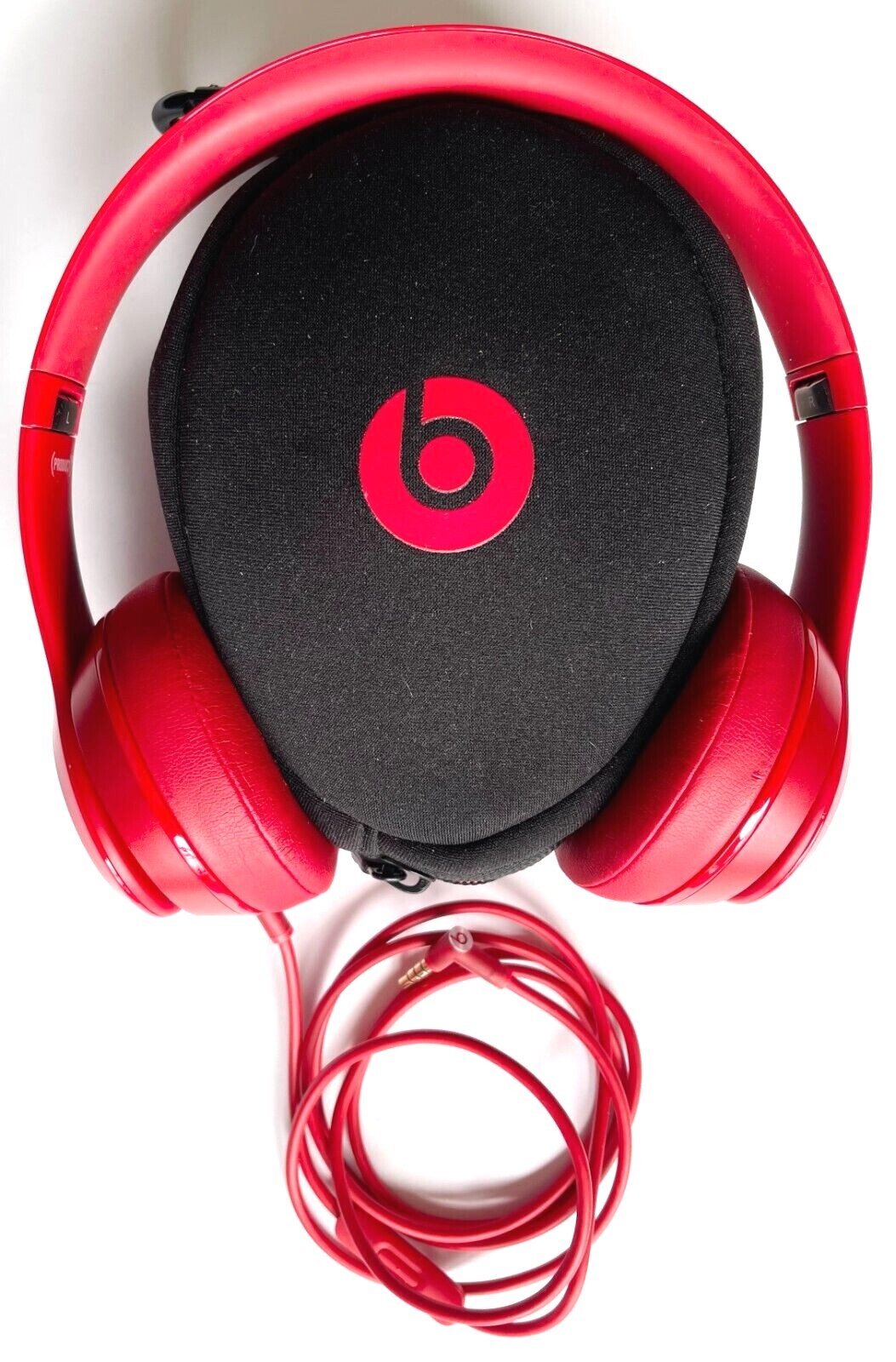 EXCELLENT OFFICIAL RED BEATS BY DR. DRE SOLO HD WIRED ON EAR