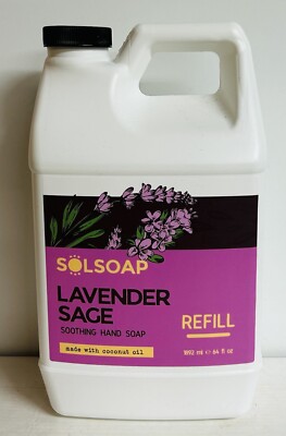 Lavender Sage Soothing Hand Soap Refill with Coconut Oil 64 fl oz