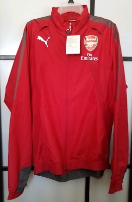 Puma Arsenal Fly Emirates AFC Soccer Stadium Vent Thermo-R Jacket Men's Size XL