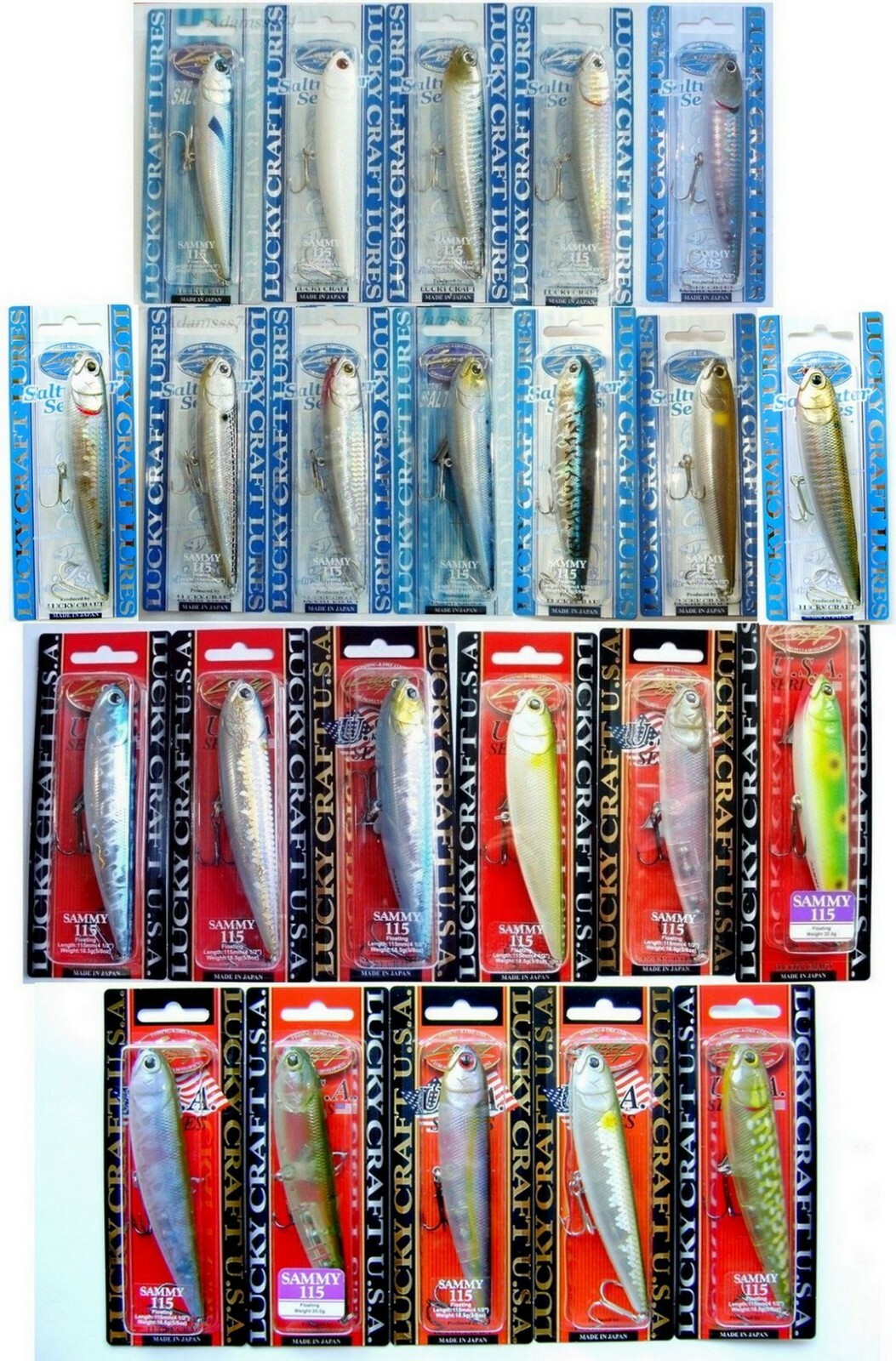 Lucky Craft SAMMY 115 Surface Topwater Sea Fishing Lure