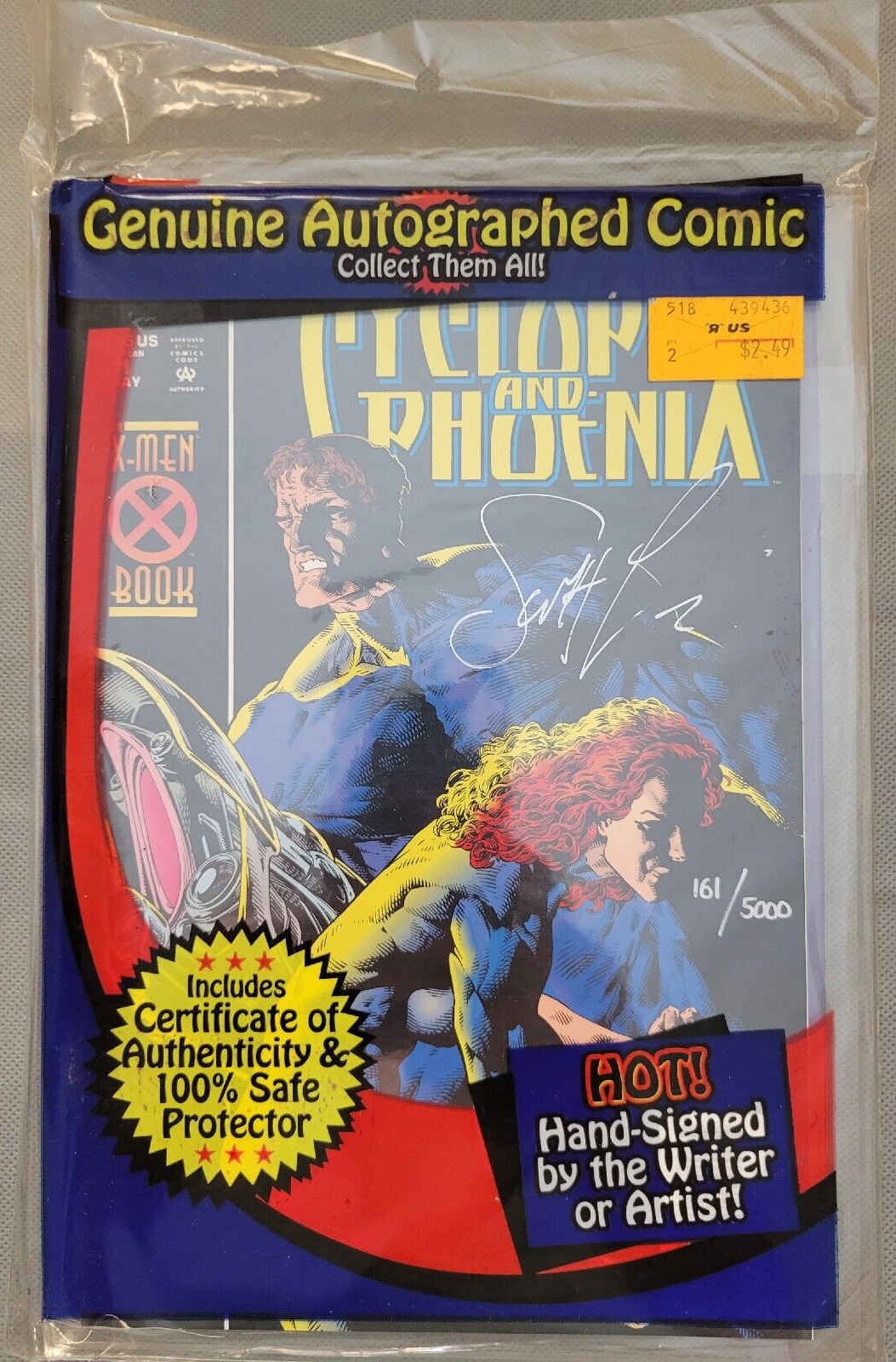 Cyclops and Phoenix 1 1994 Key Issue numbered 161/5000 Autographed Sealed *CCC*