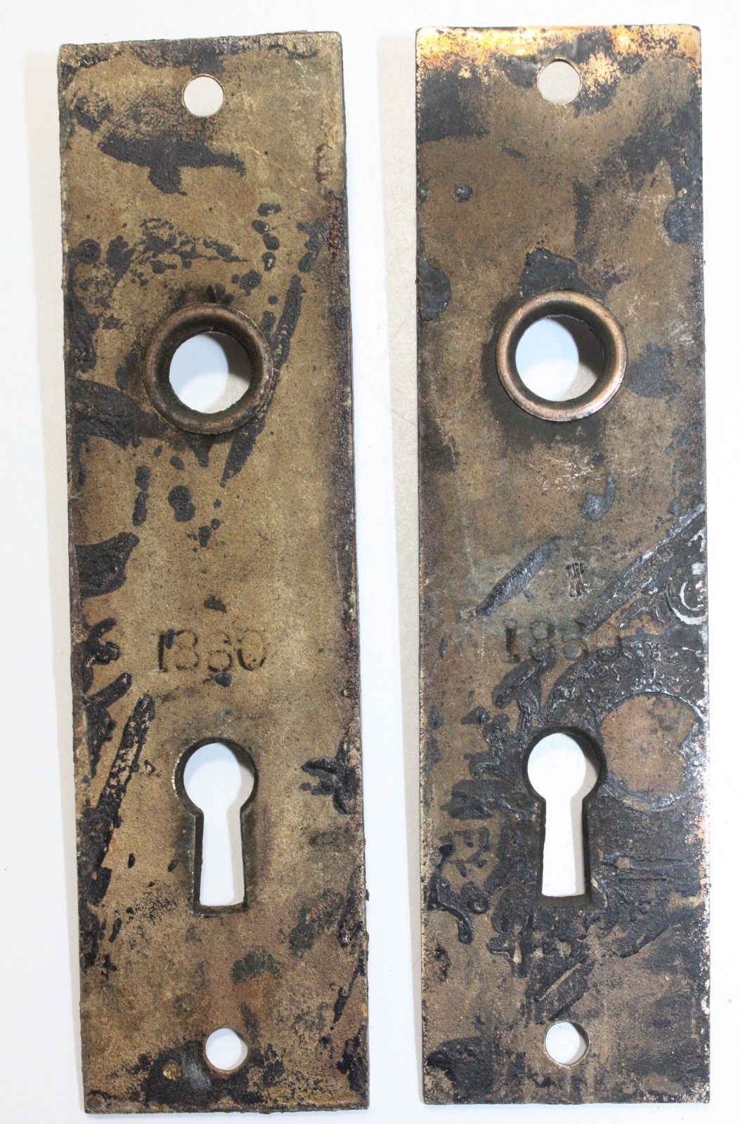 Antique Victorian Eastlake Brass Doorknob set and Face Plates. Beautiful!!!