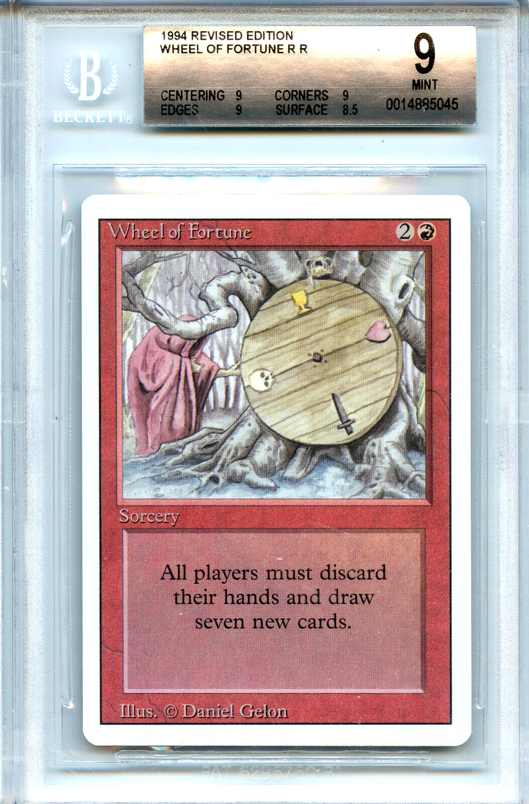 MTG Revised Wheel of Fortune CGC 9.0 Mint Card Magic