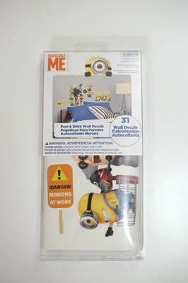 31 New DESPICABLE ME 2 MOVIE WALL DECALS Gru amp Minions Stickers Kids Room Decor