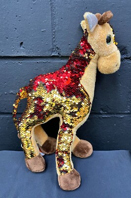 Adventure Planet Seaquinimals 15  Sequin Giraffe Plush Stuffed Animal Toy