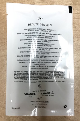 New Chanel Beaute Des Cils Nourishing Mascara Base 1ml/0.03oz Sealed Travel Sz