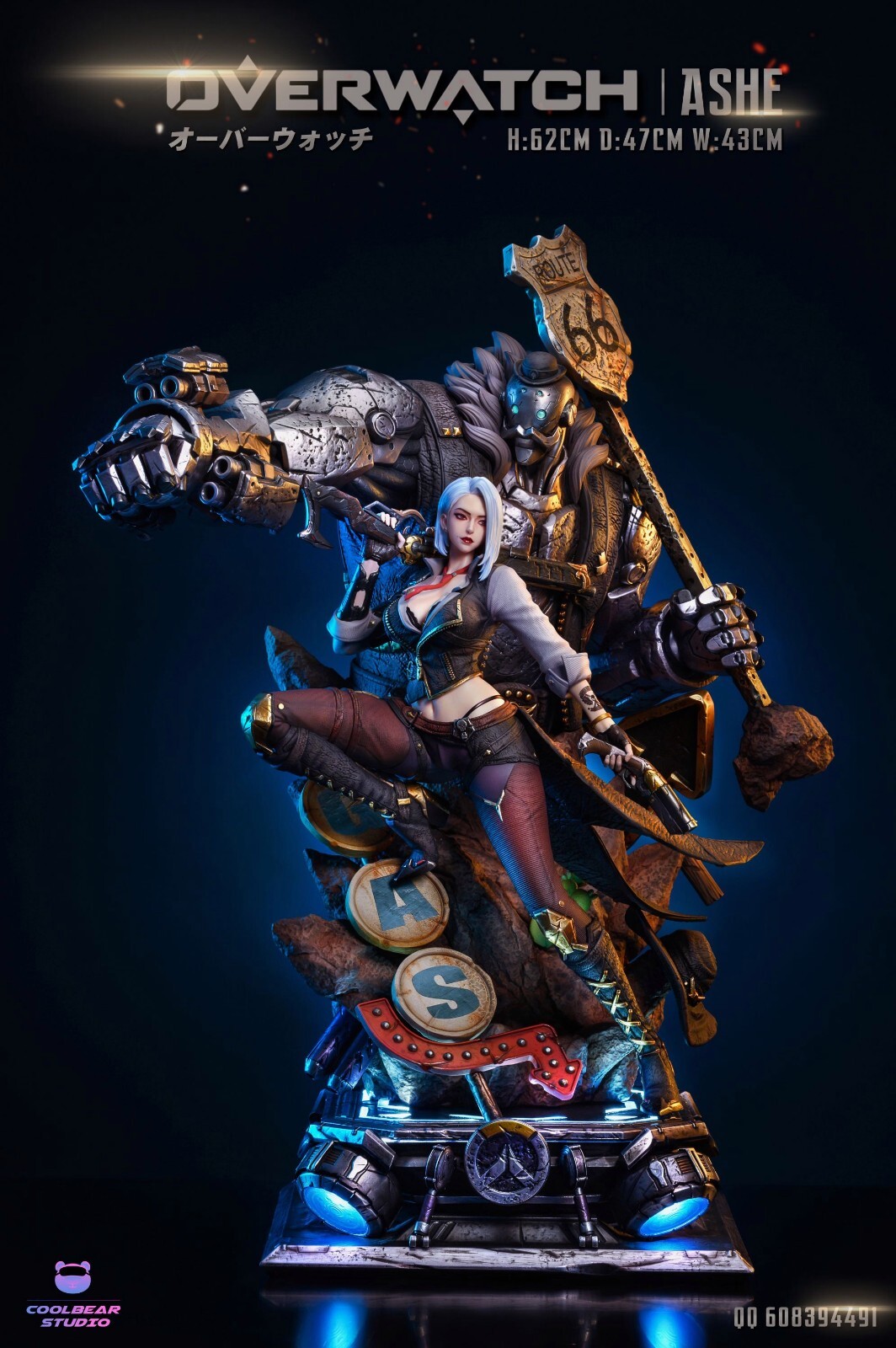 Coolbear Studio Overwatch Ashe Ver S 1/4 Resin Statue