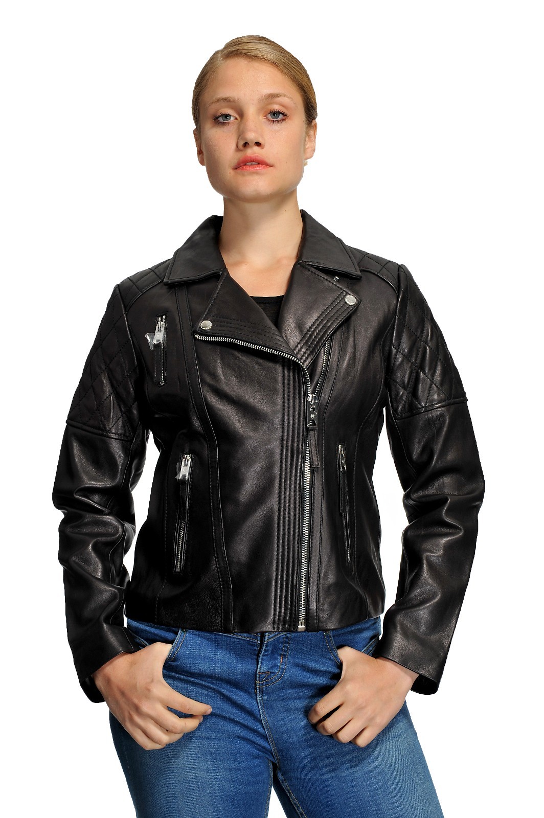 michael kors plus size leather jacket