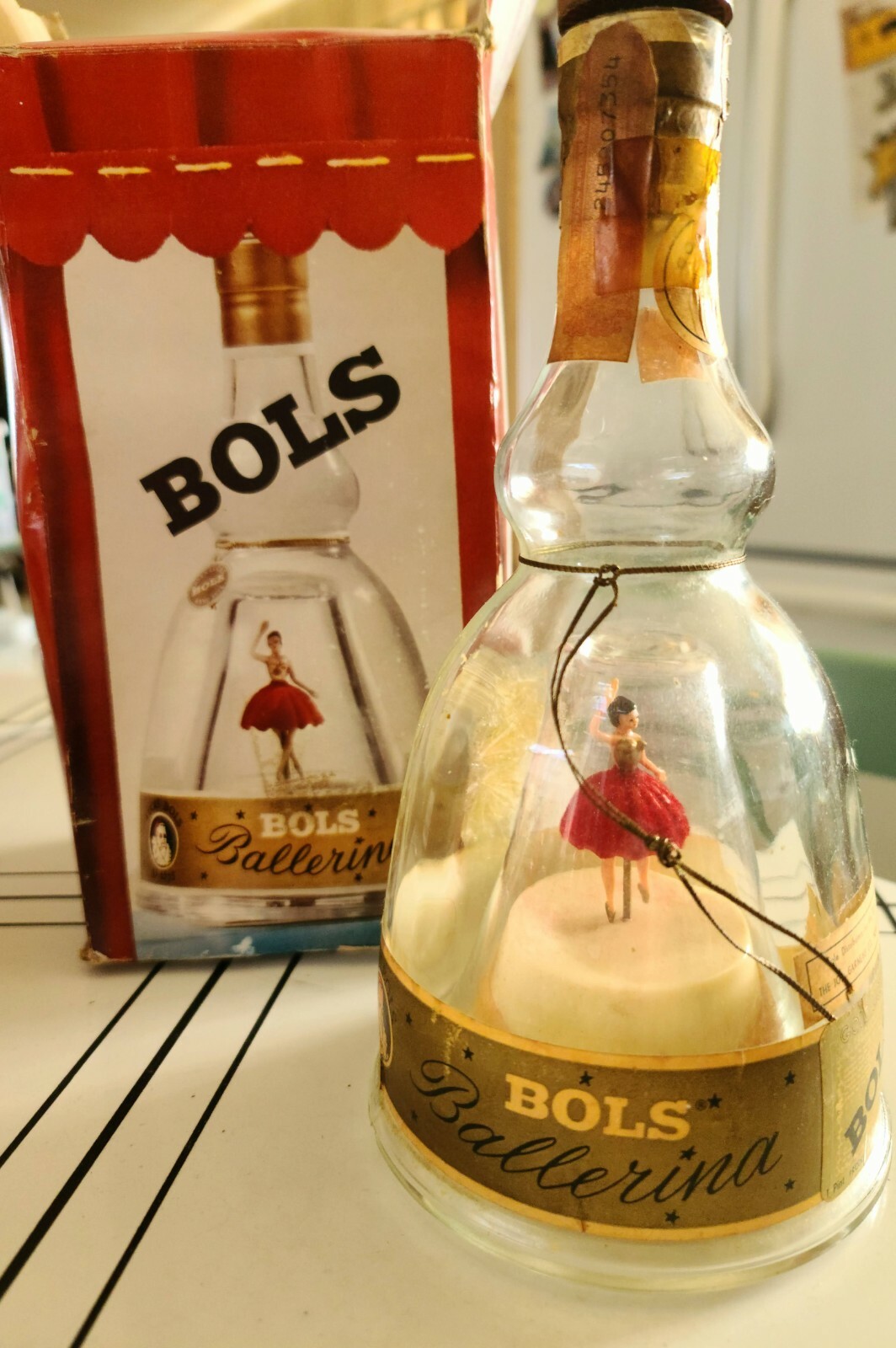 ボルス バレリーナ BOLS 0 ゴールドリキュール オルゴールボトル 古酒