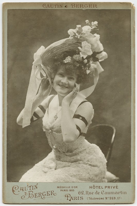 Charlotte Wiche, Actrice Danoise, ThÃ©Ã¢Tre, Photo Cabinet Card, Cautin & Berger