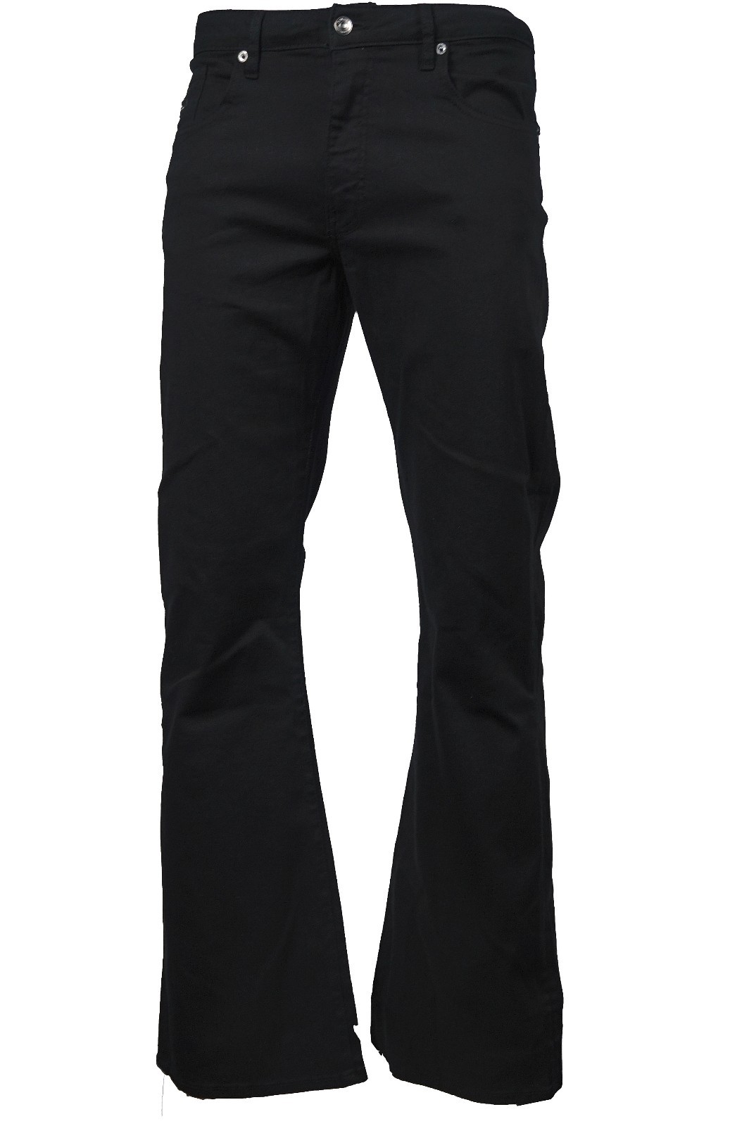 Men's LCJ Denim Flare Stretch Indie Retro Jeans 70s  Bell Bottoms LC16 Black