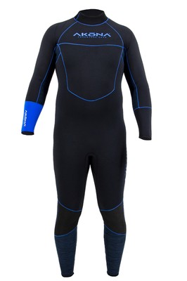 Akona Men's 5mm Quantum Stretch Full Suit, Blue, 2XL
