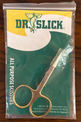 Dr. Slick '' All Purpose'' Scissors - 4'' - Gold Loops - Straight