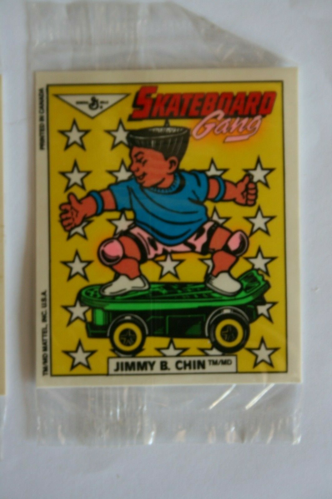 Skateboard gang General Mills cereal Premium Printed in Canada sealed Mattel USA