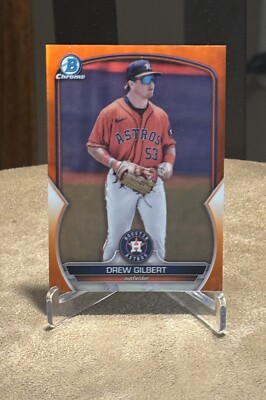 Drew Gilbert (/25) - 2023 Bowman Chrome - Prospects Orange Refractor #BCP-174