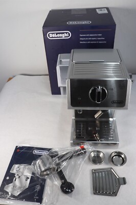 DeLonghi ECP3630 Manual Espresso Machine Cappuccino Maker - Silver Open Box READ