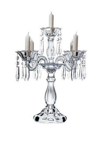 Bougeoir en forme de lotus en verre flottant - Bougeoir transparent