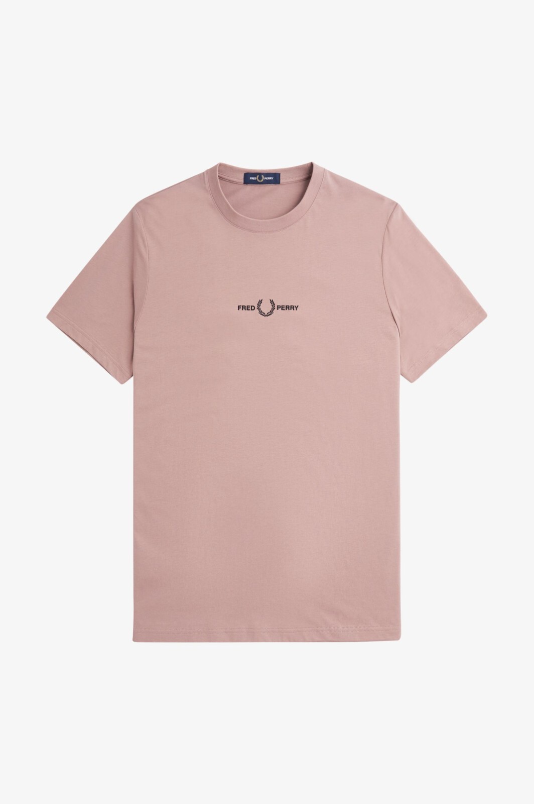 Tシャツ・カットソー FRED PERRY SS24 T-SHIRT WITH LOGO (FP-M4580-50_U53) Fred Perry T-Shirt Central Logo M4580 Men S52-Dark Pink New
