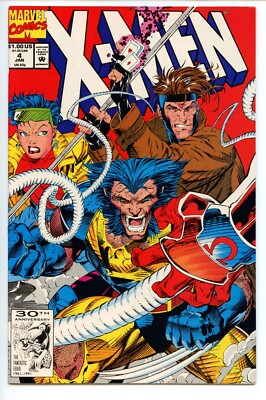 X-Men #4, VF/NM, Marvel 1991, 1st App. Omega Red, Gambit, Wolverine, Jim Lee