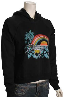 

Женский пуловер с капюшоном Volcom Truly Stokin — черный комбинированный — новинка