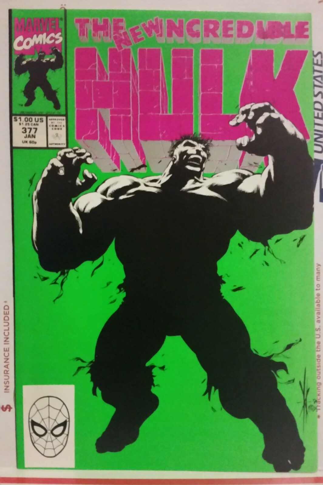 The Incredible Hulk #377 --2 Copies, 1st Professor Hulk! High Grade NM P. David