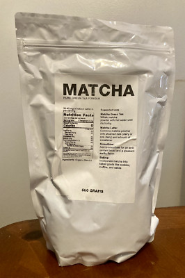 Bulk  Organic Matcha Green Tea Powder - 500G Bag - (Culinary Grade)
