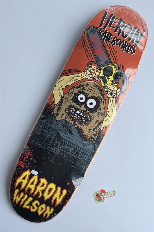 Heroin Skateboards Aaron Wilson Teggxas Chainsaw Massacre 'Egg' 9.125