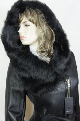 Pre-owned Victoria, Diem Brown Real Sheepskin Shearling Leather Real Fox On Hood Coat Jacket Belt Xs-6xl