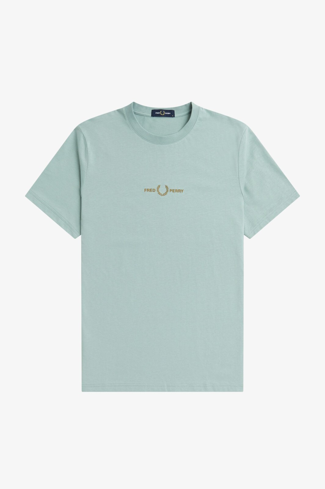 Fred Perry T-Shirt Central Logo M4580 Men 959-Silver Blue