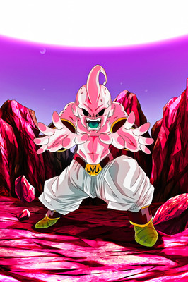 Dragon Ball Poster Majin Buu Final Attack 12inx18in Free Shipping