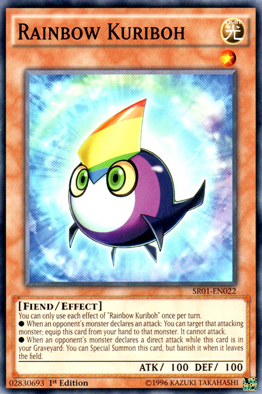 Rainbow Kuriboh SR01-EN022 Common X 1 N/MINT YUGIOH Effect