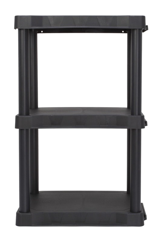 Black Plastic 3-Tier 32 H 150Lb Black Plastic X 20.07