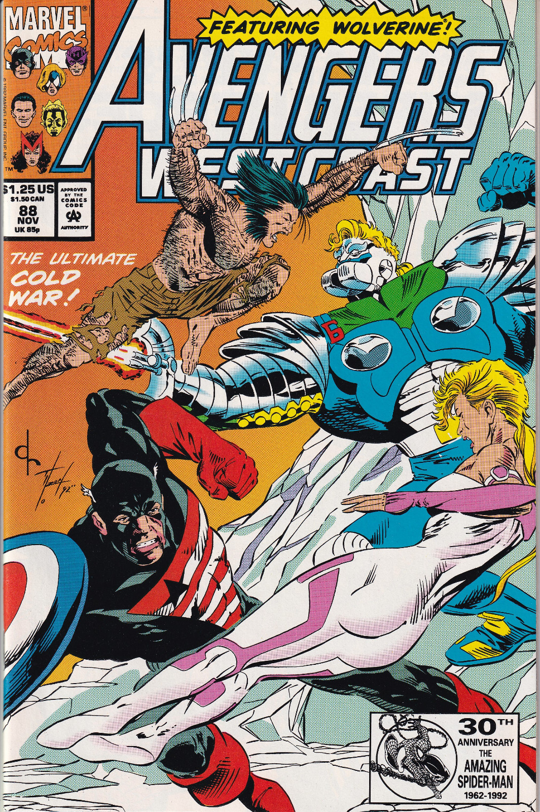 AVENGERS WEST COAST Vol. 2 #88 November 1992 MARVEL Comics