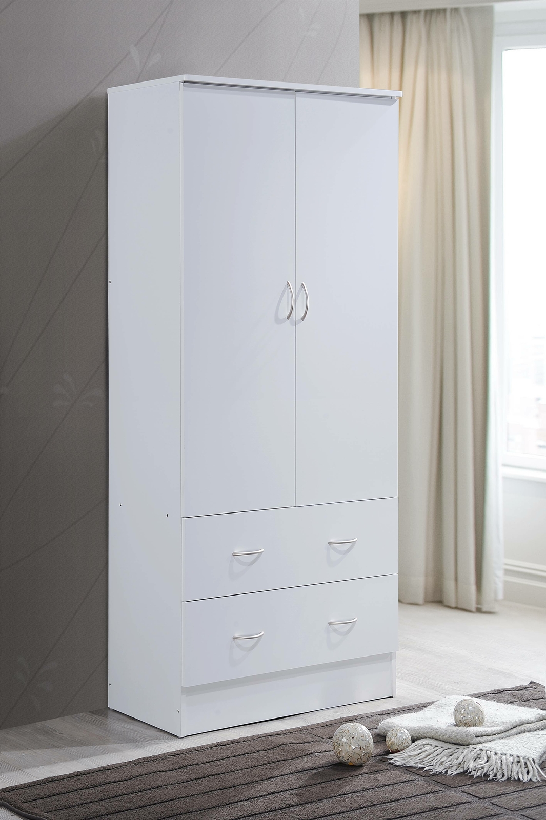 Manhattan Comfort Eldridge Sectional Wardrobe With 4 Drawers And 6