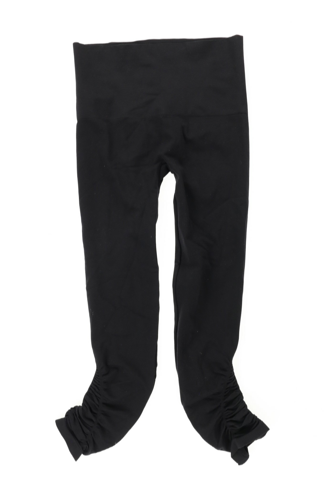 Spanx 167564 Womens Active Tummy Shaping Cropped Leggings Black Size XL
