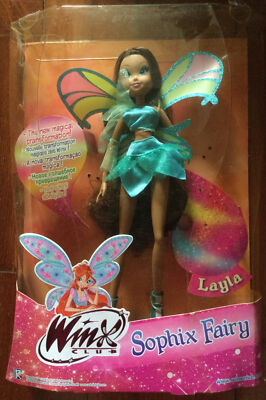 Last Pc NEW RETIRED VHTF Winx Club Sophix Fairy Layla Aisha Doll NIB