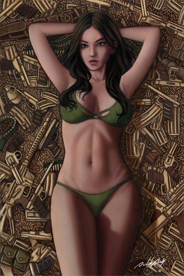 GUN HONEY: COLLISION COURSE #1 WITH TOP David Dias Virgin Variant LTD 200 RARE