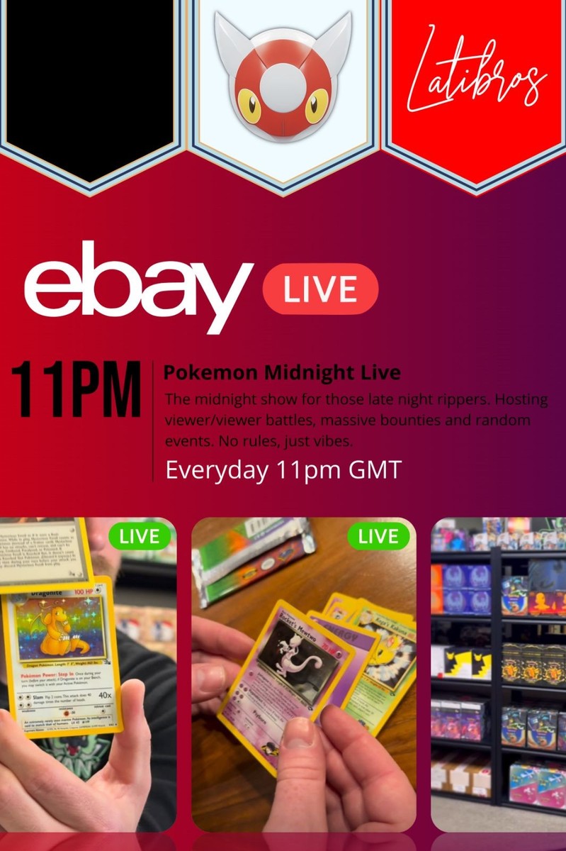 The Pokemon Midnight Show - Rips/Bounties/Random Events ! | eBay Live UK