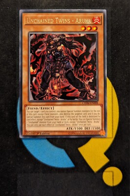 CHIM-EN008 Unchained Twins - Aruha Rare 1st Edition YuGiOh Card